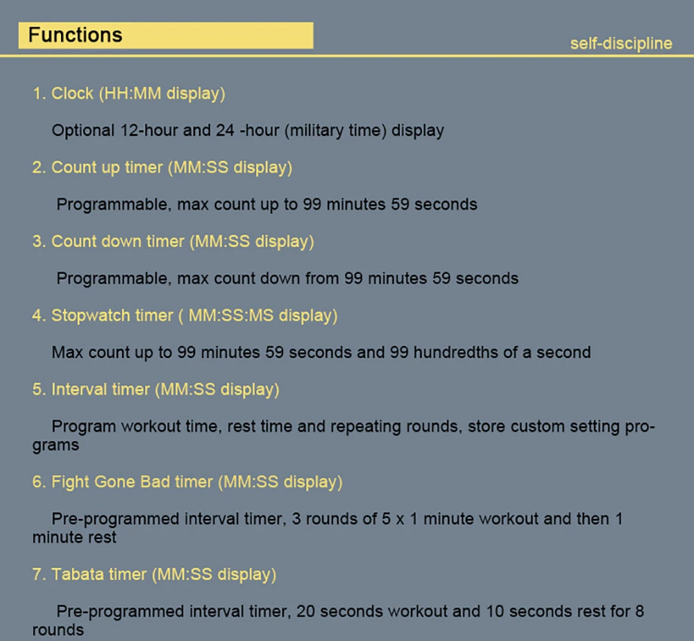 small gym clock x6 small gym clock x6